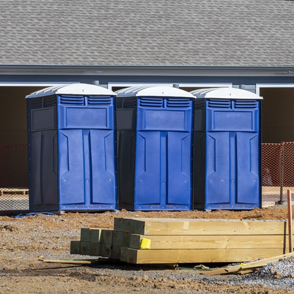 is there a specific order in which to place multiple porta potties in Denison